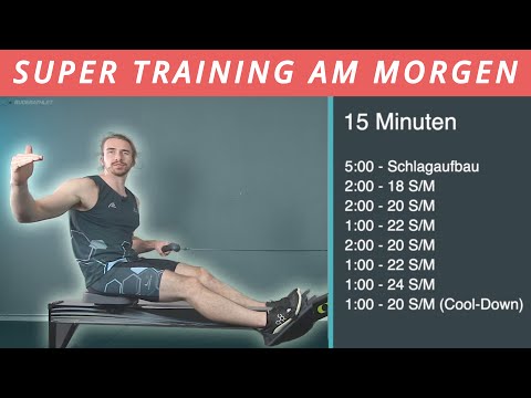 Youtube: RUDERGERÄT TRAINING: Frisch in den Tag starten mit diesem 15 Minuten Workout