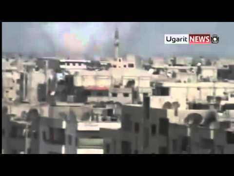 Youtube: 10 4 Homs أوغاريت حمص , هام جدا قصف عنيف لأحياء الخالدية والبياضة و إنفجارات ضخمة جدا ج13