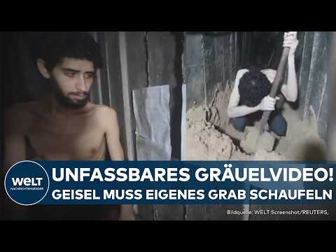 Youtube: GAZA: Hamas lässt Geisel eigenes Grab schaufeln! Unfassbares Gräuelvideo schockt weltweit