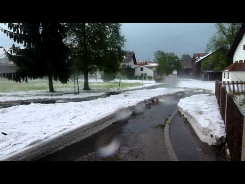 Youtube: Hagel Unwetter am 6 Juni Mauerstetten