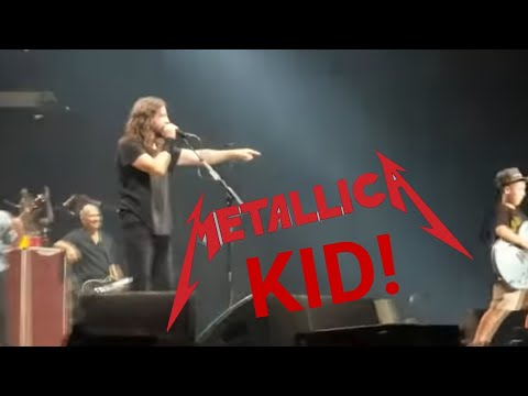Youtube: Foo Fighters cover Enter Sandman w/ 10 year old (Live) KC 10-12-18