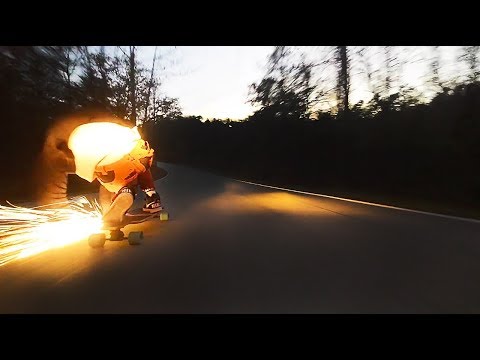 Youtube: Downhill longboarding on highest speed (night edit)