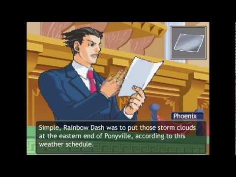 Youtube: Phoenix Wright / My Little Pony FIM - Turnabout Storm [Part  2/4]