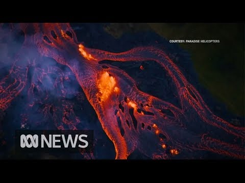 Youtube: Rivers of fast-moving lava flow from Hawaii's volcano (2018) | ABC News