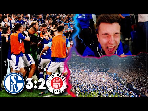 Youtube: SCHALKE vs ST. PAULI 3:2 Stadion Vlog 🔥 Aufstieg! Krankes Spiel! Platzsturm, Pyros & Eskalation!