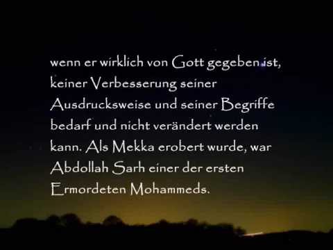 Youtube: Warum der Koran nicht von Gott ist. Teil 1