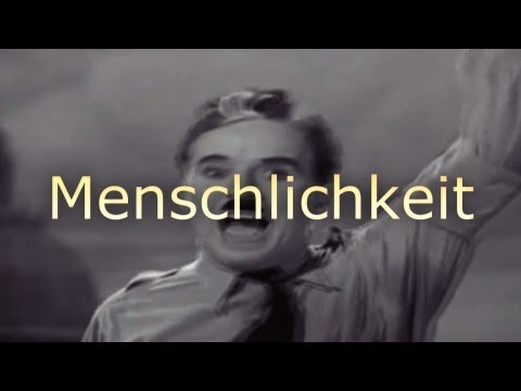 Youtube: Eine Nachricht für die ganze Menschheit - Charlie Chaplin