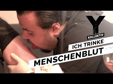 Youtube: Real-Life Vampire, eine Menschenblut trinkende Szene