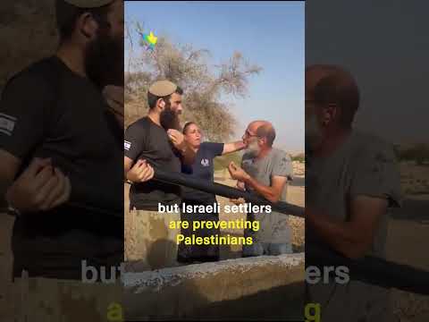Youtube: Israeli settlers deprive Palestinians access to spring water in Wadi Al-Auja