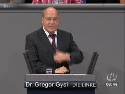 Youtube: Gregor Gysi, DIE LINKE: Regierung hat Vertrauen zerstört