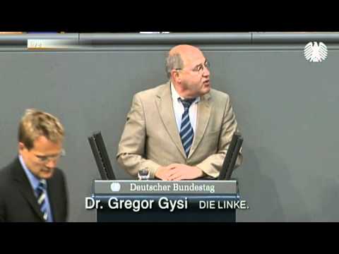 Youtube: Gregor Gysi, DIE LINKE: Vizeexportweltmeister Deutschland braucht Euro dringender als Griechenland