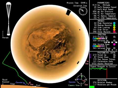 Youtube: Huygens Landing on Titan