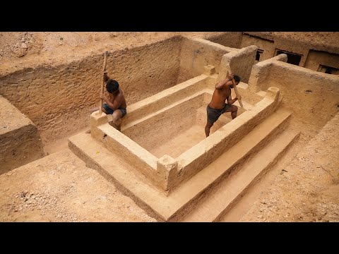 Youtube: Build Greatness Underground Temple Swimming Pool Construction Bushmen Designed #Part2