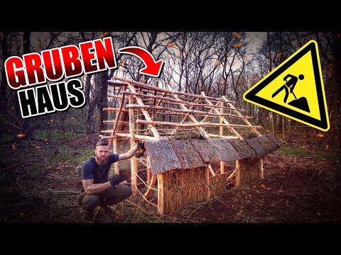 Youtube: GRUBENHAUS Bushcraft Shelter #010 - Lagerbau - Outdoor Bushcraft Camp | Fritz Meinecke