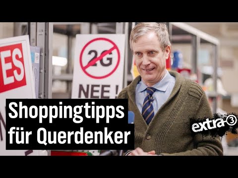 Youtube: Querdenker-Shopping: Richtige Ausstattung im Fachhandel | extra 3 | NDR
