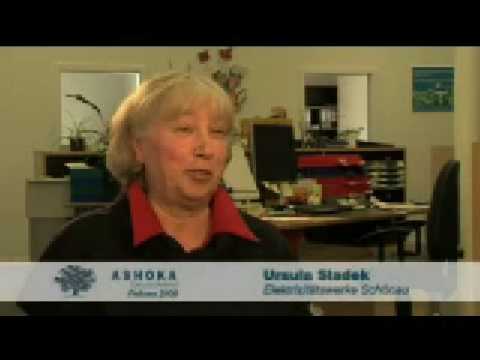 Youtube: Auszeichnung für Stromrebellin Ursula Sladek, Ashoka fellow 2008