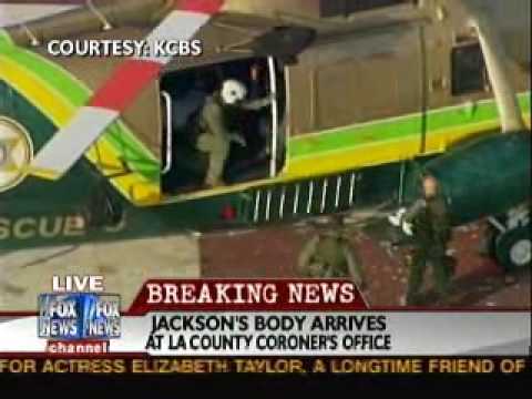 Youtube: Michael Jackson's Body Arrives At L.A. Coroner's Office