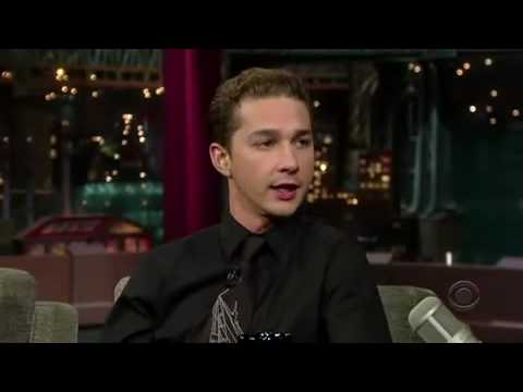 Youtube: The Late Show with David Letterman Shia LeBeouf