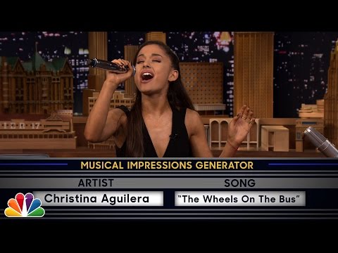 Youtube: Wheel of Musical Impressions with Ariana Grande