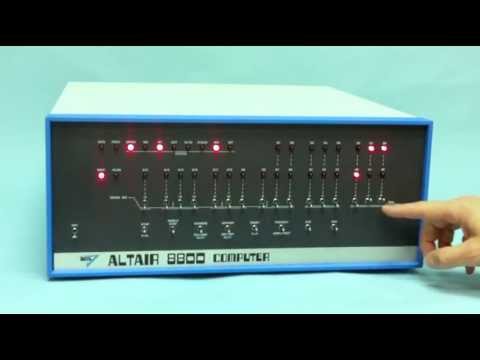 Youtube: Altair 8800 - Video #1 - Front Panel Introduction