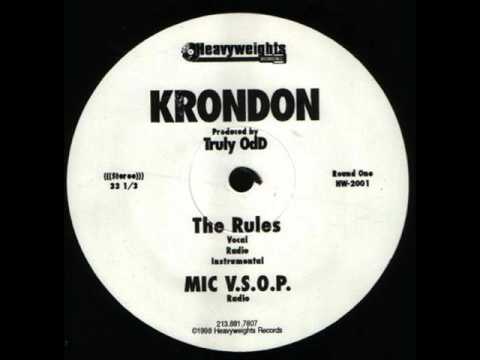 Youtube: Krondon - The Rules / Thin Minutes