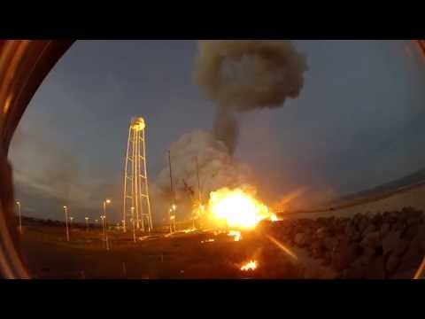Youtube: GoPro Hero Camera Captures Awesome Sight Of Antares Orb-3 Rocket Explosion