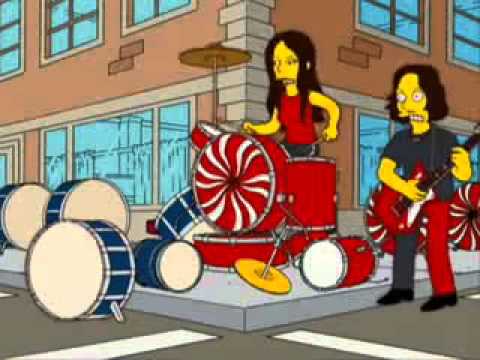 Youtube: The White Stripes   The Hardest Button To Button ft  Bart Simpson