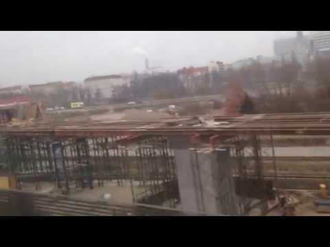 Youtube: S21-Baustelle zwischen Berlin-Hbf und -Gesundbrunnen (Januar 2016)