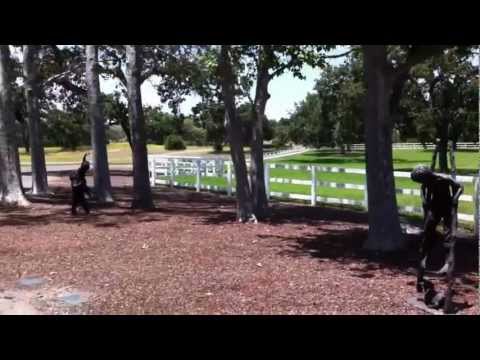 Youtube: Neverland Ranch unseen private visit Video 06/17/2011 entering the ranch after second gate