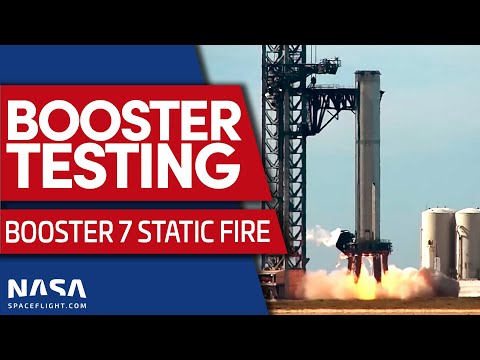 Youtube: SpaceX Static Fire of Super Heavy Booster 7