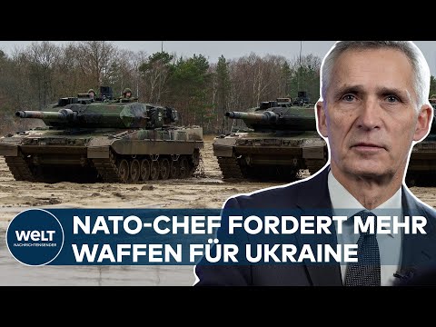Youtube: UKRAINE-KRIEG: Panzerdebatte - Stoltenberg bekräftigt Ruf nach Waffenlieferungen | WELT Thema