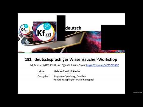 Youtube: 2019 02 14 PM Public Teachings in German - Öffentliche Schulungen in Deutsch