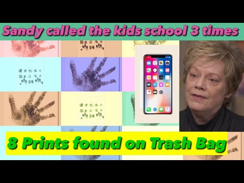 Youtube: *8 Prints found on Trash Bag*~*Sandy Rzucek called the kids school 3 times that day*