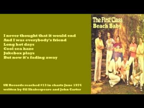 Youtube: First Class - Beach Baby (+ lyrics 1974)