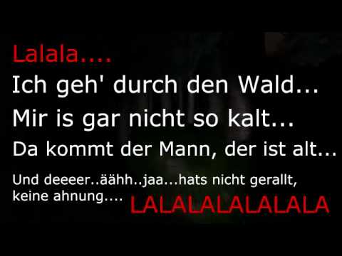 Youtube: Gronkh | Ich geh' durch den Wald - Song [1 Stunde Version]