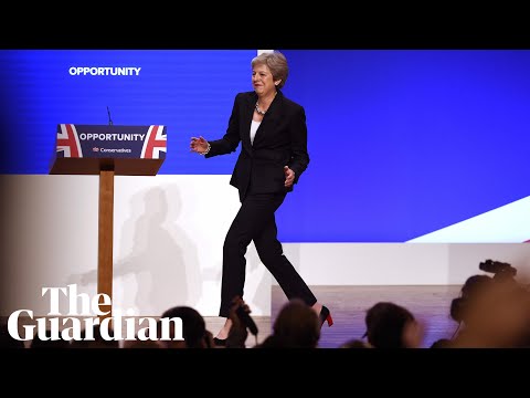 Youtube: Theresa May dances on to the stage at the Tory party conference