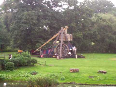 Youtube: World Record Setting Trebuchet at Warwick Castle hurls flaming projectile!