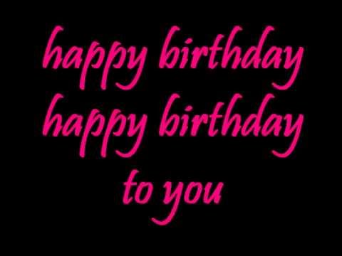 Youtube: happy birthday song - lyrics