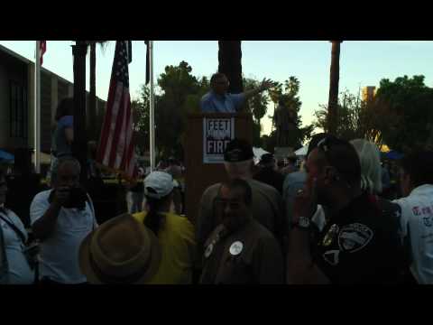 Youtube: 4/15/2011 - Phoenix Tea Party - Sheriff Joe Arpaio speaks, heckler arrested at AZ State Capitol