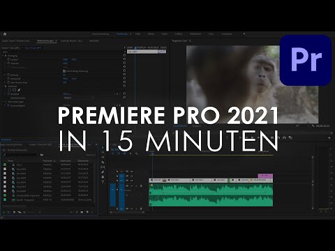 Youtube: Adobe PREMIERE PRO 2021 Einstieg in nur 15 MINUTEN - Tutorial Deutsch