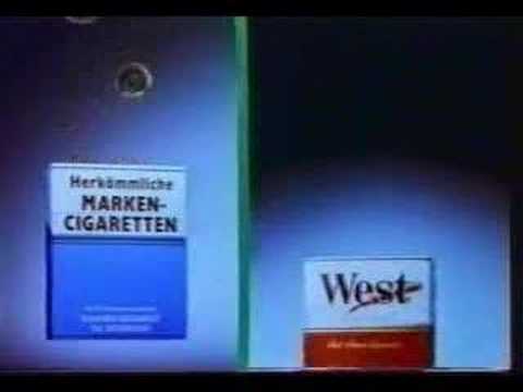 Youtube: alte West Zigaretten Werbung Fernsehen (1)