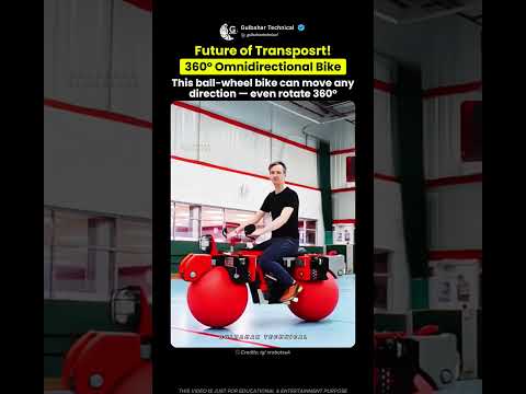 Youtube: This 360° Ball-Wheel Bike Can Move Any Direction! 🔥🚴‍♂️