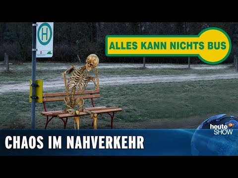 Youtube: Öffentlicher Nahverkehr: Jede Fahrt ein Abenteuer | heute-show vom 22.03.2019