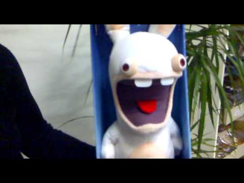 Youtube: Rayman Raving Rabbids Kuscheltier mit Sound bei elbenwald