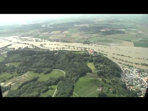 Youtube: Luftaufnahmen vom HOCHWASSER in STRAUBING und Umgebung