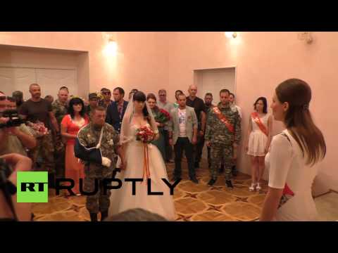 Youtube: Ukraine: Guns and roses at DPR's first wedding