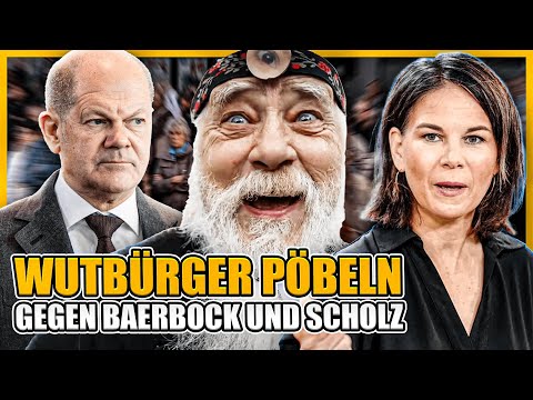 Youtube: Wutbürger pöbeln gegen Baerbock und Scholz