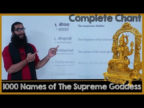 Youtube: Lalitha Sahasranamam- Slow chant of Each name and Meaning- All 1000 Names