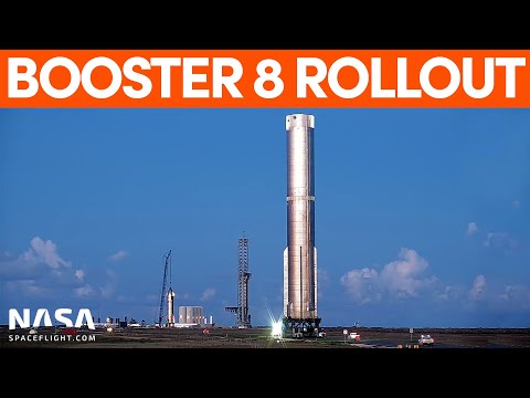 Youtube: Booster 8 Rolled Out to the Launch Site for Testing | SpaceX Boca Chica