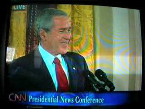 Youtube: Bush says "money trumps peace"